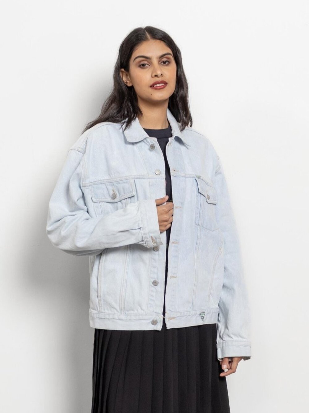 GUESS DENIM JACKET Vintage Jean Trucker 90's Oversize / Medium Large